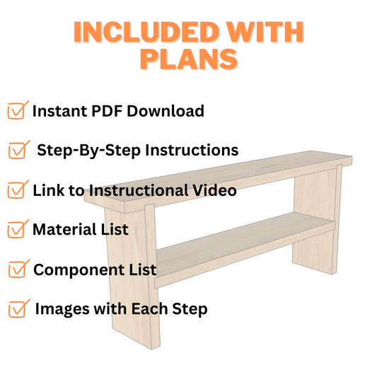 Shoe Bench - Step-by-Step Instructions (PDF)