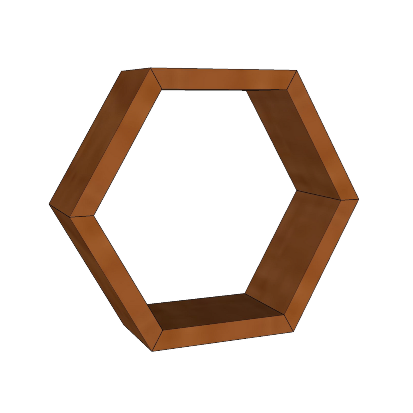 Hexagon Shelf Plans - Step-by-Step Instructions (PDF)