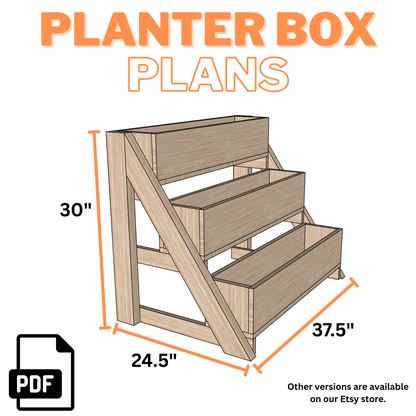 Planter Box Plans - Step-by-Step Instructions (PDF)