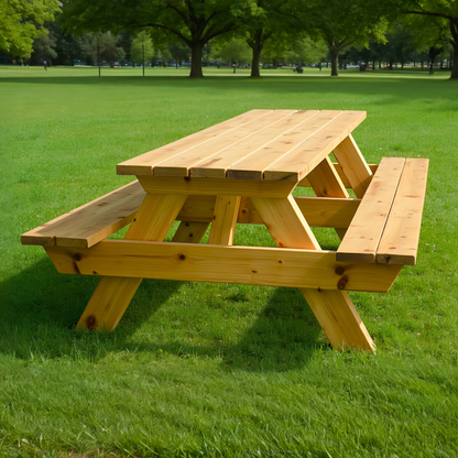 8ft Picnic Table Plans - Step-by-Step Instructions (PDF)